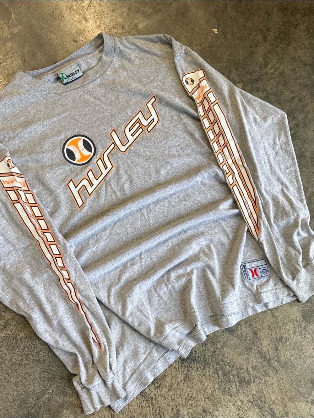 90s Hurley Grey Long Sleeve